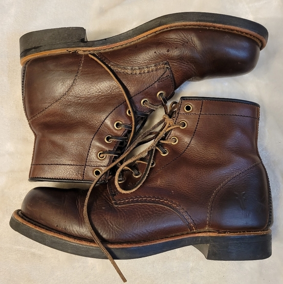 Frye Other - Frye Arkansas Boots Mens 7.5 Mid Lace Up Leather